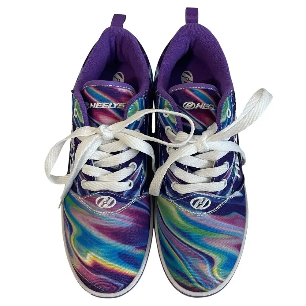 Heelys Pro 20 Prints Skate Shoe Psychedelic Swirl Purple Youth 6 / Women’s 7